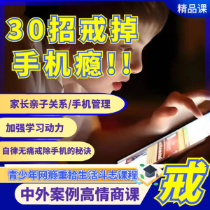 戒瘾网瘾视频教程全套管理技巧亲子关系学习动力在线课程-淘淘虚拟网