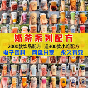 奶茶配方自学培训学习视频教程新手初学摆摊开店全套奶昔果茶调制-淘淘虚拟网
