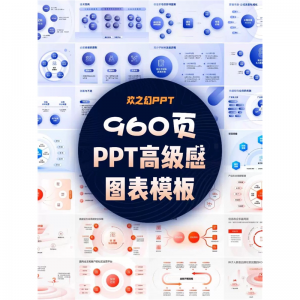 HZH精选创意960页7套公司大厂万能逻辑框架构图ppt图表模板高级感-淘淘虚拟网