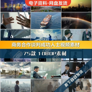 商务合作共赢洽谈企业团队公司开会成功人士签字握手宣传影片素材-淘淘虚拟网
