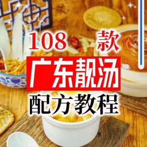 【拍下即送】108种广东靓汤视频教程100+广府靓汤商用技术实体店-淘淘虚拟网