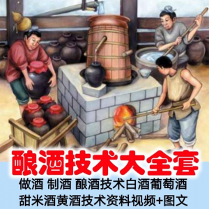 土法做酒 制酒 酿酒造酒技术白酒葡萄酒甜米酒黄酒资料视频+图文-淘淘虚拟网