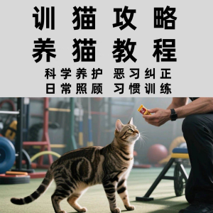 训猫入门培训教学视频课程驯猫教程家庭养猫指南攻略大全注意事项-淘淘虚拟网