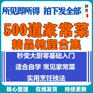 零基础入门自学习培训家常菜做菜教学视频教程私房菜炒菜烹饪厨-淘淘虚拟网