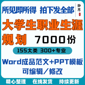 新款大学生职业生涯规划书成长就业赛道学业规划word成品范文ppt-淘淘虚拟网