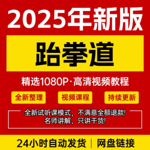 2025跆拳道视频教学课程零基础学习入门竞技跆拳道培训技术教程-淘淘虚拟网