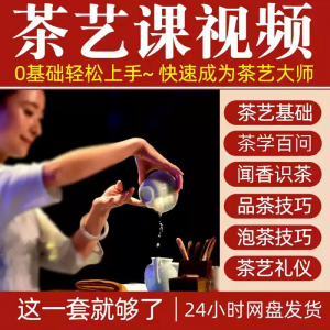 自学泡茶师品茶茶艺茶道视频教程零基础新手入门全套培训教学课程-淘淘虚拟网