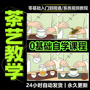 茶艺师茶道视频教程零基础自学培训课程新手入门泡茶品茶资料素材-淘淘虚拟网