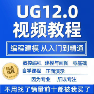 UG12.0数控视频教程铣加工中心编程三轴四轴五轴多轴NX12课程教学-淘淘虚拟网