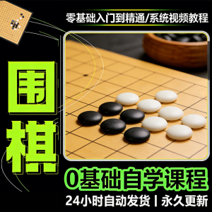 少儿围棋零基础自学课程视频教程入门到精通系统课程素材资料-淘淘虚拟网