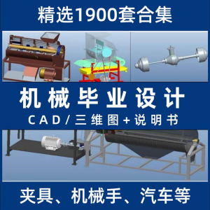 机械毕业设计专业课程夹具模具数控减速器cad图纸指论导文说明书-淘淘虚拟网