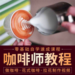 咖啡师视频教程自学拉花技术方法制作技巧开店配方培训教学课程-淘淘虚拟网